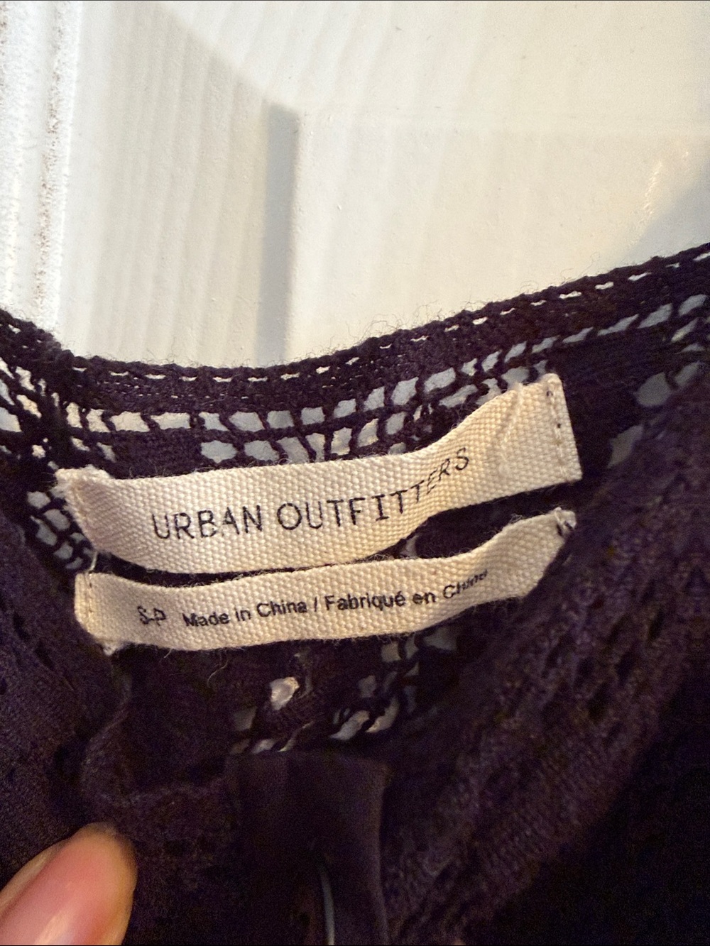 Urban Outfitters Black Crochet Lace Tank - Picture 2 of 4